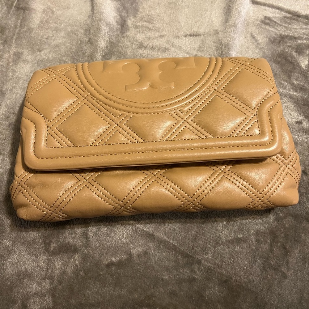 Tory Burch leather clutch